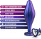 Anal Adventures Matrix - Wavy Bling Anaal Plug - Sapphire