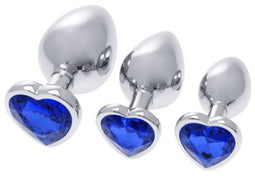 Anale Plug S Pleasures Zilverkleurig Donkerblauw