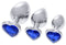 Anale Plug S Pleasures Zilverkleurig Donkerblauw