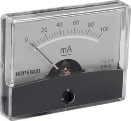 Analoge Paneelmeter Voor Dc Stroommetingen 100Ma Dc / 60 X 47Mm