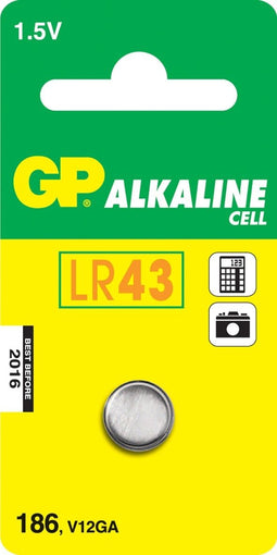 GP 186 - Alkaline knoopcel batterij - Aluminium
