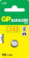 GP 186 - Alkaline knoopcel batterij - Aluminium