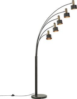 ANBESA - Staande lamp - Zwart - IJzer