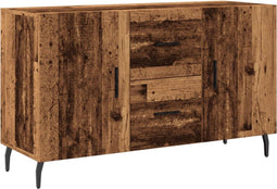 vidaXL - Dressoir - 100x36x60 - cm - bewerkt - hout - oud - houtkleurig
