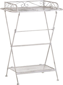 ANCUD - Tuintafel - Wit - 53 x 40 cm - IJzer