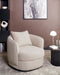 ANDALEN - Fauteuil - Beige - Polyester