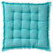 Dutch Decor - BURTO - Stoelkussen van gewassen katoen Antigua Sand 40x40 cm - blauw - Zitkussen