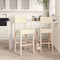 vidaXL - Barstoelen - 2 - st - massief - rubberhout - en - kunstleer