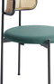 ANDOVER - Eetkamerstoel set van 2 - Groen - Metaal