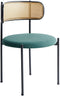 ANDOVER - Eetkamerstoel set van 2 - Groen - Metaal