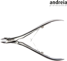 Andreia Professional Cuticle nipper - Nagelriem knipper - roetvrijstaal - Dubbele veer - 11 cm