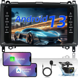 Android 9.1 - Bluetooth Autoradio - Geschikt voor Mercedes Benz B200 - 8 Inch Touchscreen
