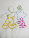 ANEL - bedomrander groot - Winnie de Pooh - Ecru - 2 delig - 240x60 en 90x60cm