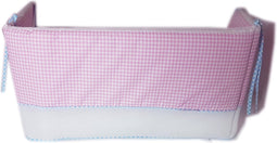 ANEL - hoofdbeschermer klein - geruit - met safety vent. - Roze - 180x30cm