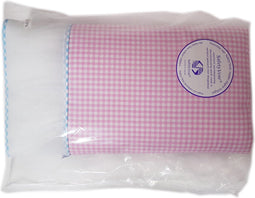 ANEL - hoofdbeschermer klein - geruit - met safety vent. - Roze - 40x60cm