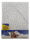 ANEL - ledikantlaken met sloop - Kleur: Wit met bruine stippen - Formaat: 120x150cm