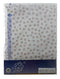 ANEL - ledikantlaken met sloop - Kleur: Wit met bruine stippen - Formaat: 120x150cm
