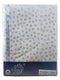 ANEL - wiegenlaken met sloop - Kleur: wit met bruine stippen - Formaat: 80x100cm