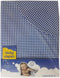 ANEL - Wieglaken met sloop - Kleur: blauw / wit geruit - Formaat: 80x00cm