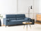 ANGE - Driezitsbank - Blauw - Stof