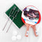 Angel Sports - Tafeltennisset 2 ster met netpostcombinatie met 3 kunststof ballen