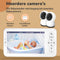 AngelTech Babyfoon Deluxe – Babyfoon Met 2 Camera's en App - Baby Monitor – Met 12.7cm Haarscherp HD Display & gratis App - Baby Camera