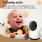 AngelTech Babyfoon Deluxe – Babyfoon Met 2 Camera's en App - Baby Monitor – Met 12.7cm Haarscherp HD Display & gratis App - Baby Camera