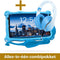 AngelTech Kinderpakket PRO MAX - Kindertablet PRO MAX + Kinderkoptelefoon - In Bol Sterrenreview 2024 - Combipakket - Blauw