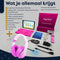 AngelTech Kinderpakket PRO MAX - Kindertablet PRO MAX + Kinderkoptelefoon - In Bol Sterrenreview 2024 - Combipakket - Roze