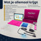 AngelTech Kinderpakket XL - Kindertablet XL + Kinderkoptelefoon - In Bol Sterrenreview 2024 - Combipakket - Roze