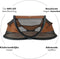 Deryan Baby Luxe - Campingbedje - Inclusief zelfopblaasbare matras - Caramel