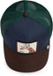 Goorin Bros Tricolor Giraffe Cap - Truckerpet - Geborduurde giraffe - Bruin Blauw Groen