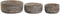 Middenstuk DKD Home Decor Wit Natuurlijk Indiaas 30,5 x 30,5 x 12,7 cm (3 Onderdelen)