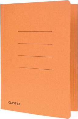 Class'ex dossiermap 3 kleppen formaat 182 x 225 cm (voor formaat schrift) oranje