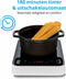 MEDION Inductiekookplaat (single, 2000 watt, inductiekookplaat, 8 automatische programma's, automatische panherkenning, sensor touch, LED-display, 10 temperatuurinstellingen, kristalglasplaat, MD 1849