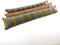 Tochtstopper Paars Oranje - Harris Tweed - Verzwaard - 95-100 cm - Handgemaakt in Schotland - Caroline Wolfe Murray