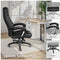 tectake® Bureaustoel - Luxe directiestoel - Ergonomisch - Zwart