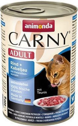 Animonda Carny Adult - Rund met Kabeljauw en Peterselie - 6 x 400 g