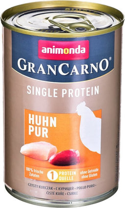 animonda GranCarno Single Protein smaak: kip - blik - 6 x 400g