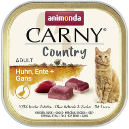 Animonda Kattenbak Carny Country Adult 32x100g - kip, eend + gans