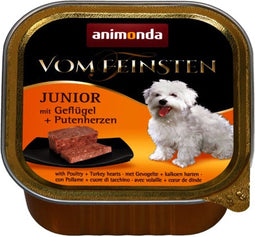 animonda Vom Feinsten with poultry + turkey hearts Hart, Gevogelte, Turkije Junior - 22 x 150g