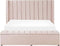 NOYERS - Bed met opbergruimte - Roze - 160 x 200 cm - Fluweel