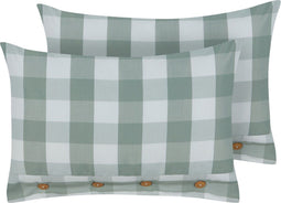 TAMNINE - Sierkussen set van 2 - Mintgroen - 40 x 60 cm - Polyester