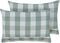 TAMNINE - Sierkussen set van 2 - Mintgroen - 40 x 60 cm - Polyester