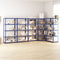 vidaXL - Opbergrek - 5-laags - 5 - st - staal - & - bewerkt - hout - blauw