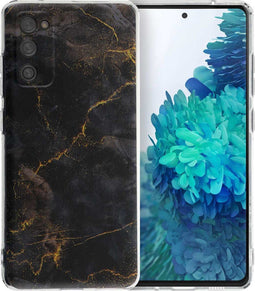 imoshion Hoesje Geschikt voor Samsung Galaxy S20 FE Hoesje Siliconen - imoshion Design hoesje - Meerkleurig / Black Marble