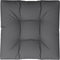 vidaXL - Palletkussen - 80x80x12 - cm - stof - grijs
