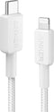 Anker 322 Gevlochten MFi USB-C naar Lightning Kabel 1.8M Wit