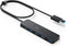 Anker 4-poorts USB 3.0 Ultra Slim Data Hub Verlengde Kabel voor Macbook, Mac Pro / mini, iMac, Surface Pro, XPS, notebook PC, USB-flash drives, mobiele HDD, en meer.