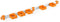 Toolflex One Bezemhouder - Ophangsysteem voor gereedschap - Aluminium rail 94 cm - 5 houders - Oranje